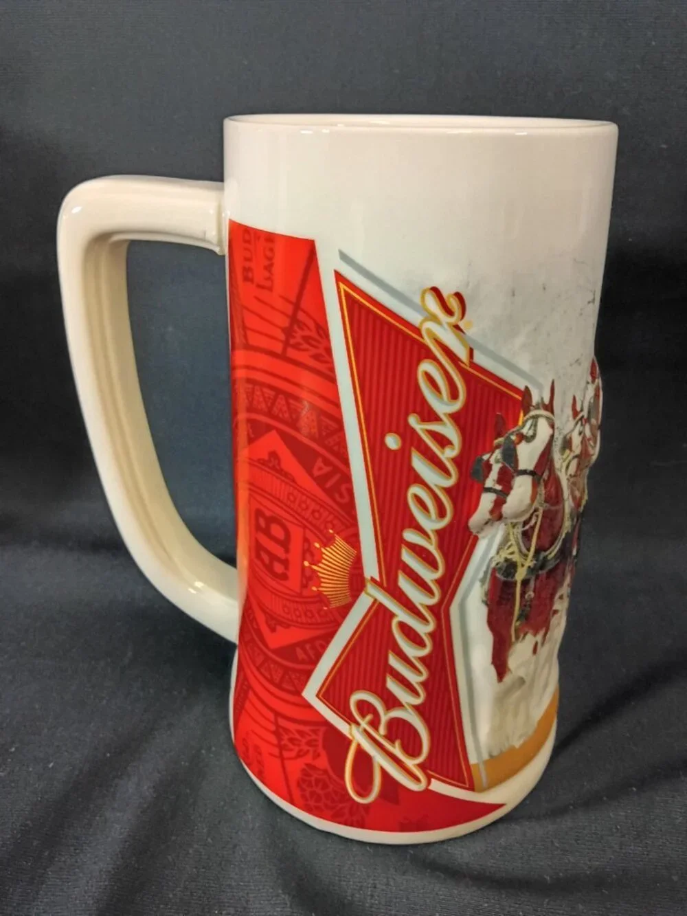 2012 Budweiser Winter Wonderland Clydesdale Holiday Stein Box COA